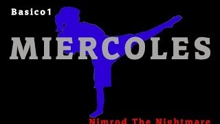 Rutina de artes marciales dia MIERCOLES basico 1   Entrenamiento Nimrod The Nightmare [upl. by Deckert]