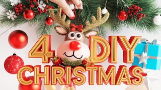 Christmas Craft 🎅 4 Ideas Christmas Tree Decorations Diy 🎁 Christmas DIY Craft Ideas 2024 [upl. by Sibyl]