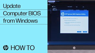 Update Your HP Computer BIOS from Windows  HP Computers  HP Support [upl. by Lune]