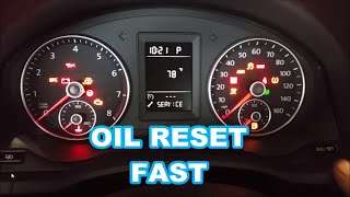 2010 VW JETTA OIL LIFE RESET IN 30 SECONDS wrench [upl. by Asiat]