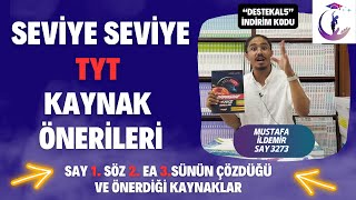 Seviye Seviye TYT Kaynak Önerileri  YKS TR 1  2  3sünün çözdüğü kaynaklar yks yks2024 tyt [upl. by Ecnadnac]