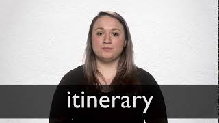 How to pronounce ITINERARY in British English [upl. by Anelra]