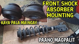 front shock absorber mounting ng mirage g4│paano magpalit│DIY [upl. by Bulley957]