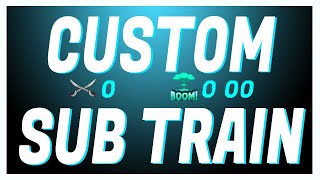 Custom Sub Train Widget  Free Subtrain for Streamelements [upl. by Stultz478]