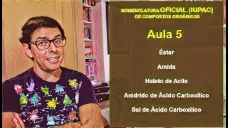 Nomenclatura de Compostos Orgânicos  Aula 5  Derivados de Ácidos Carboxílicos [upl. by Amikat651]