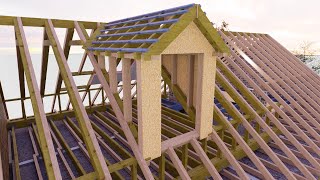 How to build a roof gable dormer window [upl. by Malita]