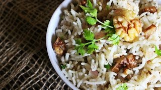 Crunchy Walnut Cilantro Rice [upl. by Eneleahcim]