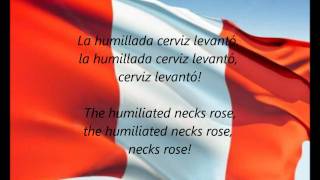 Peruvian National Anthem  quotHimno Nacional Del Peruquot ESEN [upl. by Nilorac]