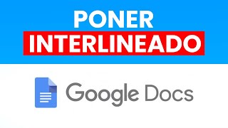 Cómo poner Interlineado en Google Docs ✅ 2023 [upl. by Joseito]