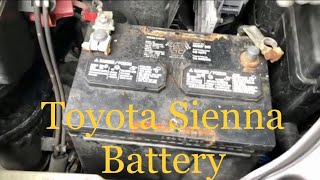 How to Replace a Car Battery in a Toyota Sienna 2014  StepbyStep Guide [upl. by Nnaael]