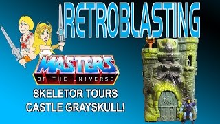 MOTU HeMan Castle Grayskull Vintage Toy Review  Skeletor Tours Castle Grayskull [upl. by Warwick705]