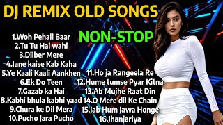 DJ REMIX OLD SONGS  DJ NONSTOP MASHUP 2024  80S90S HINDI SONGS  Old Remix songs HARD BASS [upl. by Brackely]