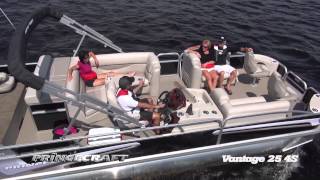 Princecraft  Vantage 254S 2014 Ponton de pêche  Fishing pontoon boat [upl. by Maryn]