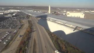 Delta Airlines Douglas DC9 Landing  Louisville 8112013 [upl. by Kristal]