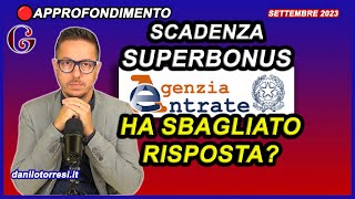 Agenzia lavori non terminati e cessione del credito 2023  Scadenza SUPERBONUS 110 ultime notizie [upl. by Ise925]