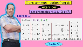 Les ensembles N Z D Q et R\ partie 5 \ cours [upl. by Wilde869]