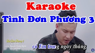 Karaoke Tình Đơn Phương 3  Beat Chuẩn [upl. by Leidag]