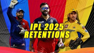 IPL 2025 retention Uncapped Dhoni stays at CSK Pant leaves Delhi [upl. by Henson]