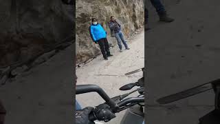 Dangerous road in nepal Manang motovlogs automobile duke250 nepal Manang offroad [upl. by Toth63]