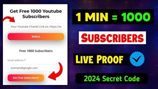 How To Get Free Subscribers On YouTube  Free Subscribers For YouTube  Subscriber Kaise Badhaye [upl. by Airtemed734]