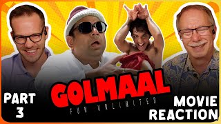 GOLMAAL FUN UNLIMITED Movie Reaction Part 33  Ajay Devgn  Arshad Warsi  Sharman Joshi [upl. by Pauly]