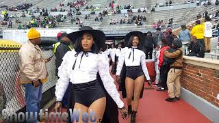 Alabama State Stingettes Marching In  Magic City Classic [upl. by Kimberlee]