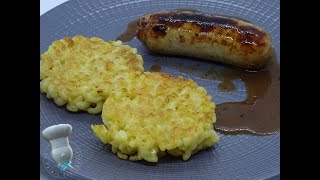 Recette des galettes de coquillettes à lEmmental [upl. by Jeromy]