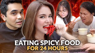 SPICY FOOD FOR 24 HOURS CHALLENGE  IVANA ALAWI [upl. by Ail]