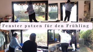 Fenster putzen für den Frühling  Frühjahrsputz  Hausputz  Familienleben  Vlog [upl. by Zaller503]