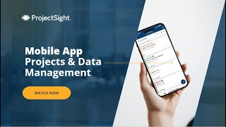 Trimble ProjectSight User Training Video ProjectSight Mobile Projects amp Data Management [upl. by Ardnuaed]