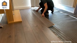 How To Install Laminate Flooring For Beginners [upl. by Kwasi]