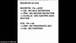 SECRETIN VZ CCK [upl. by Ovid]