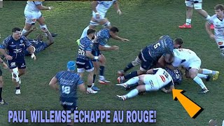 quotQUELLE HONTE  PAUL WILLEMSE ÉCHAPPE AU ROUGE LES SUPPORTERS EN COLÈRE  Montpellier vs Castres [upl. by Cornelie]