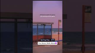 봄날 Spring Day BTS Lyrics💜 bts kpop song lyrics springday shorts trending [upl. by Revlys]