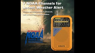 XHDATA sending me their new D221 for review a D220 with added NOAA Weather channels [upl. by Nevar199]