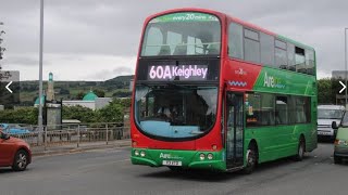 Transdev Aireline 60A Keighley to Shipley Then Leeds Wright Eclipse Gemini Volvo B9TL 2793 X3VTD [upl. by Ennovyahs857]