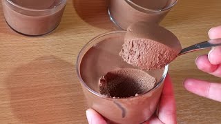 Dessert au chocolat 🍫 avec seulement 1 oeuf  Recette facile et rapide [upl. by Neel494]