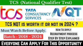 TCS NQT Off Campus Drive 2024  Step By Step Explained  Hiring for Fresher  Apply Now tcs tcsnqt [upl. by Bodi]