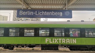 FlixTrainbaubedingter Halt in BerlinLichtenberg FLX1237 BerlinLichtenberg [upl. by Noillid]