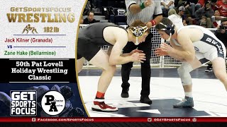 182lb Finals  Jack Kilner  Granada vs Zane Hake  BCP  Pat Lovell Wrestling Classic [upl. by Parsaye]