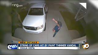 More cars hit with paint thinner in Chula Vista [upl. by Lessard405]