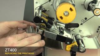 Zebra ZT400 Series Howto Replace the Platen Roller [upl. by Ahsinyd]