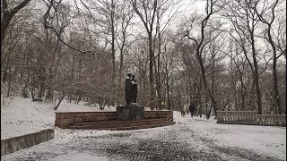 Покровский парк в весеннем снегу  06 04 2018  Владивосток [upl. by Aihsemot202]