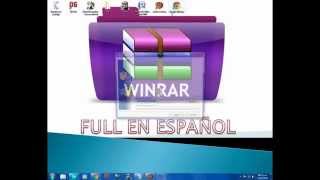 Como usar y descargar winrar full en españolextractor y comprimidor de archivos [upl. by Llenrahc]