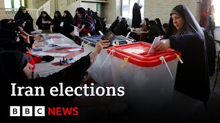 Iran elections counting begins as reports suggest low turnout  BBC News [upl. by Anevad216]