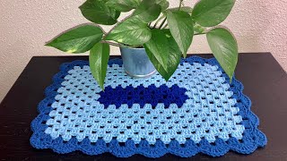 Tapete individual para mesa paso a paso 🧶 a crochet [upl. by Valerle]