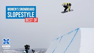 BEST OF Jeep Women’s Snowboard Slopestyle  X Games Aspen 2023 [upl. by Ihteerp]