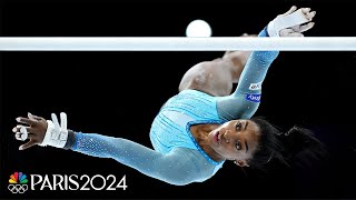 Simone Biles can still do what no one else can  full routines from Gymnastics worlds qualifying [upl. by Ecirtnas]