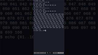 02 Linux Shell Counting with Brace Expansions [upl. by Aliahs377]