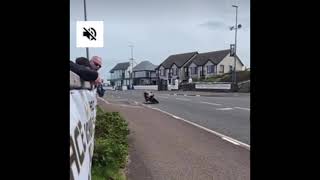 ARA Champion Paul Cassidy’s Crash at the NW200  Thankfully All Ok [upl. by Hcra827]